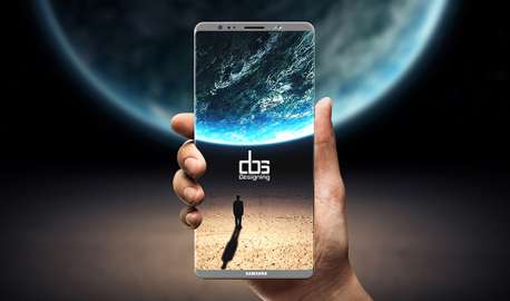 Thiết kế của concept Galaxy Note 8 khá thô và vuông.