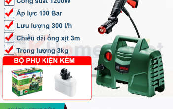 Review trải nghiệm dùng Máy phun xịt rửa Bosch EasyAquatak 100