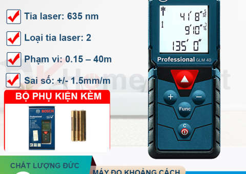 Tính năng nổi bật của máy đo laser Bosch GLM 40