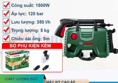 Đặc tính nổi trội của dòng máy xịt rửa cao áp Bosch